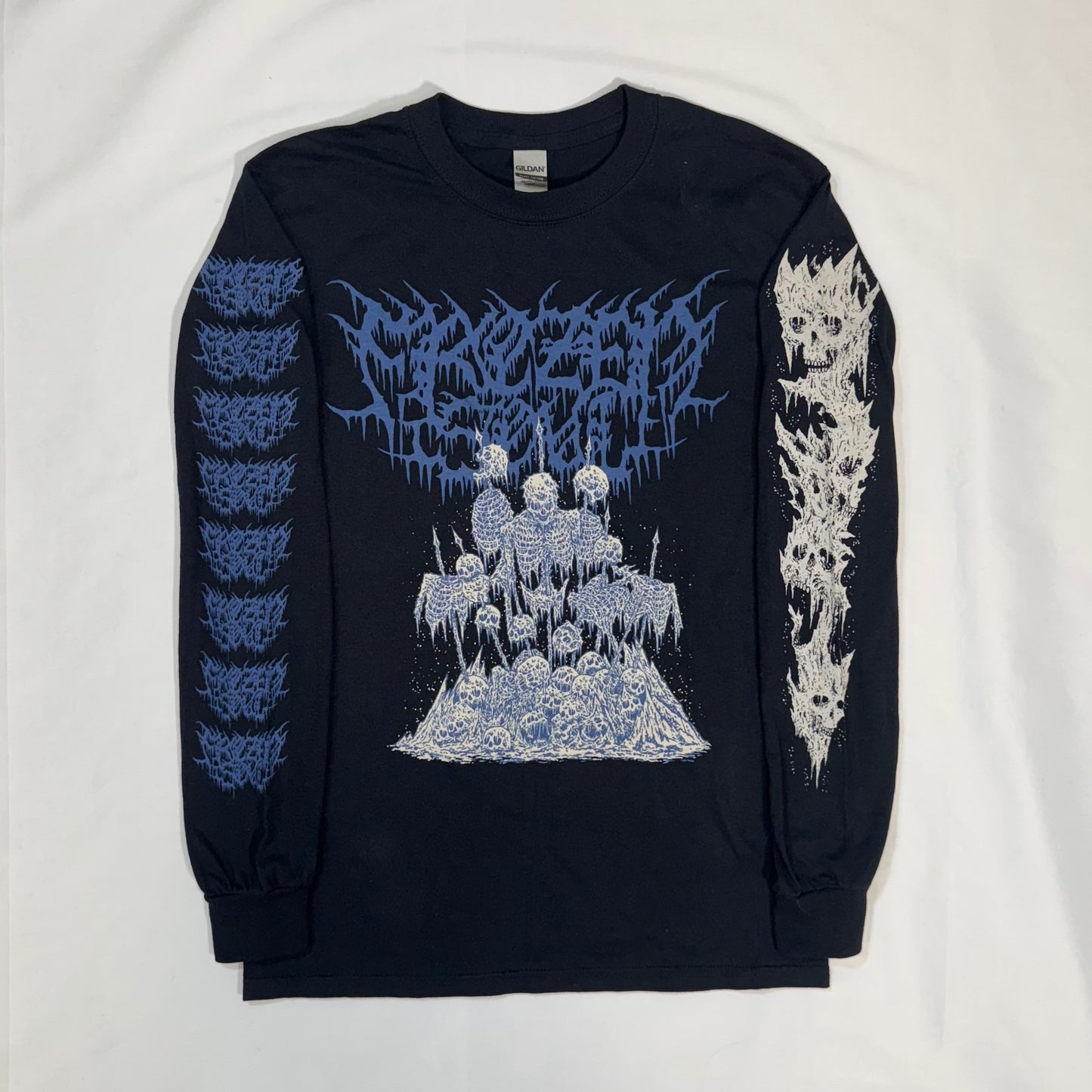 Blue Cold School Death Metal Long Sleeve